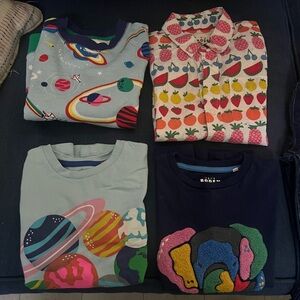 Mini Boden Graphic T-Shirts, sweater, jeans, pants & sweatpants bundle
Size 6y